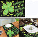 Pfrewn Autumn Scarecrow Pumpkin Sunflower Placemat Set of 4 Table Mat Fall Maple Leaf Birds Flower Place Mat Placemat 12" X 18" Dining Home Kitchen Table Decoration