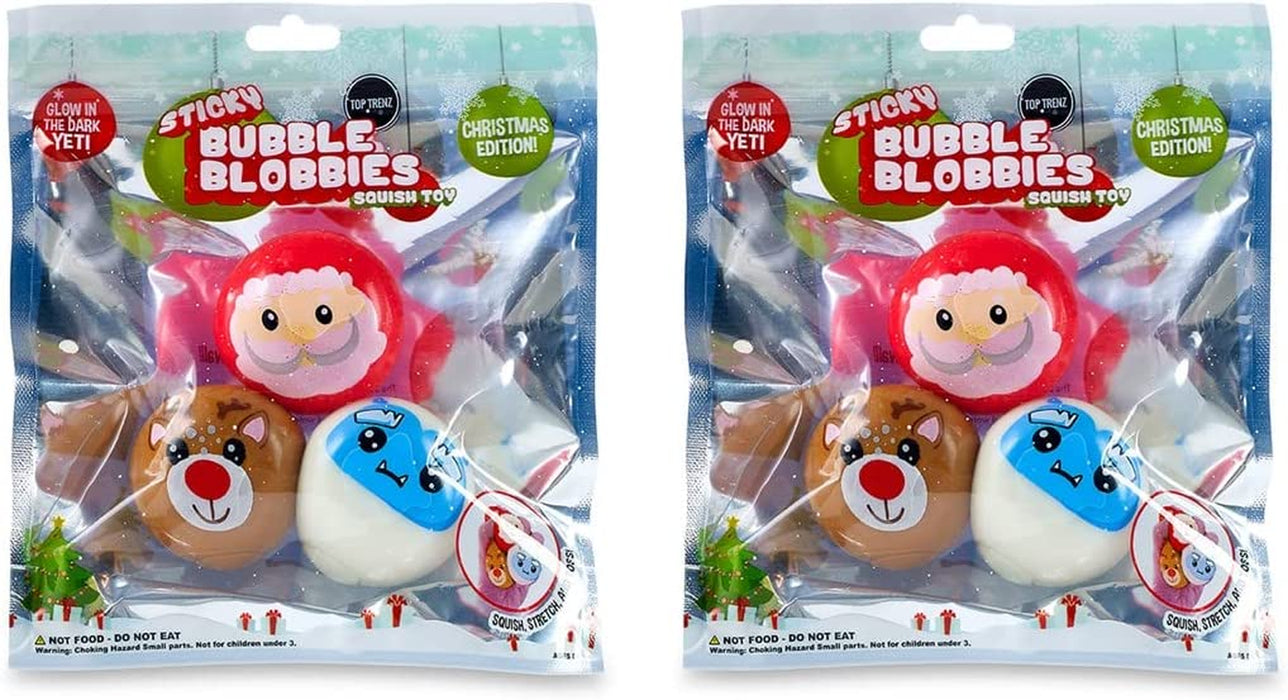 Top Trenz Sticky Bubble Blobbies -Squishy Fidget Toys for Kids. Cool Pack of Toy for Boys & Girls. Small Sensory Ball for Stress Relief. Classroom Fidget Toy, Party Favors & Prizes.(Frappe/Ice Cream)