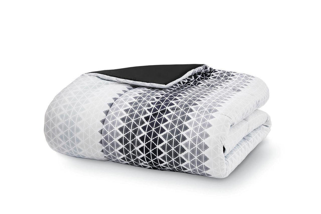 Mainstays Black and White Geo 10 Piece Bed in a Bag with 3 Dec Pillows, Queen