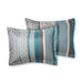 Mainstays 7-Piece Princeton Woven Jacquard Comforter Set, Teal Stripe, Full/Queen