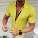 ⭐⭐Button up Shirt Men Baroque Fashion Hawaiian Short Sleeve T Casual Party Dress