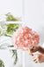 Artificial Hydrangea Flowers Blush Heads 10 Fake Hydrangea Silk Flowers for Wedding Centerpieces Bouquets DIY Floral Decor Home Decoration with Stems.