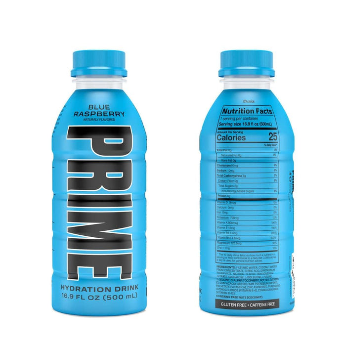 Prime Hydration Sports Drink Variety Pack - Energy Drink, Electrolyte Beverage - Lemon Lime, Tropical Punch, Blue Raspberry, Orange, Grape & Ice Pop - 16.9 Fl Oz by  (6)