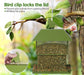 Bird Feeders for Outdoor Hanging, Metal Squirrel Proof Bird Feeder for outside Wild Birds, 6 Perches 4 Lbs Large Seed Capacity, Perfect for Cardinal, Blue Jay, Finch, Gift for Bird Lovers