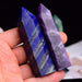 7Pcs Natural Crystal Healing Wands, Height 3.3"-3.5" Single Point Healing Crystal Wand 6 Faceted Reiki Chakra Stones Crystal Healing Prism for Reiki, Home Decor