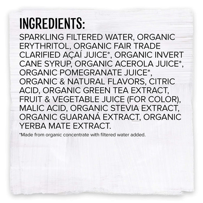 Amazon Energy Drink, Low Calorie Acai Berry and Pomegranate, 12 Fl Oz (Pack of 12)