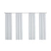 Mainstays Modern White Geometric Rod Pocket Sheer Curtain Set, 28" X 84" (4 Panels)