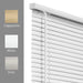 Cordless 1-Inch Vinyl Mini Blinds, Gloss White (Room Darkening) 78"W X 84"H