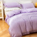 3Pcs Fringe Lavender Purple Tassel Comforter Set Queen Boho Bohemian Cute Soft Tufted Microfiber Bedding Sets Modern Style for Men and Women (1Comforter + 2 Pillowcases)