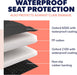 Dog Car Seat Cover for Back Seat - Durable, Nonslip, Waterproof 600D Cotton 3-In-1 Hammock - Protector against Dirt, Shedding and Scratching for Small or Mid-Size Sedans, Suvs and Trucks