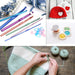 54 Pcs Crochet Needles Set, Crochet Hooks Kit with Storage Case, Ergonomic Knitting Needles Blunt Needles Stitch Marker DIY Hand Knitting Craft Art Tools for Beginners