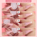 French Nail Stamper -  French Tip Nail Tools with Nail Scraper and Replaceable Stamper Head, 100-Time Using Silicone Nail Stamper Kit for Gel Nail Polish DIY Nail Art Tools
