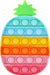Push Pop Bubbles Fidget Sensory Toys,Stress Reliever Silicone Squeeze Sensory Toy,Anxiety Relief Tools Educational Popping Game for Kids and Adult (Pineapple,Rainbow)