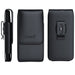 Iphone 6 Holster 6S 7 8 Cell Phone Pouch Belt Case with Clip Holster Cover Holder Carrying Sleeve with Swivel Clip for Apple Iphone 6/6S/7/8(Fits Phone with Other Case On) - Vertical Black