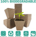 3.25" Seed Starter Pots, Organic Planting Peat Pots for Garden Seedling, 30 Pcs 100% Eco-Friendly and Biodegradable Seedling Pots for Seed Germination