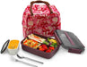 Bento Lunch Box Leak-Proof Eco-Friendly Bento Box Food Storage Containers with Sauce Jar and Stainless Spoon&Fork for Adults Women Men Kids