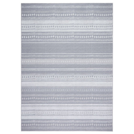 Wanda June Home Stripe Washable Area Rug, Light Grey, 3'9" X 5'5" by Miranda Lambert
