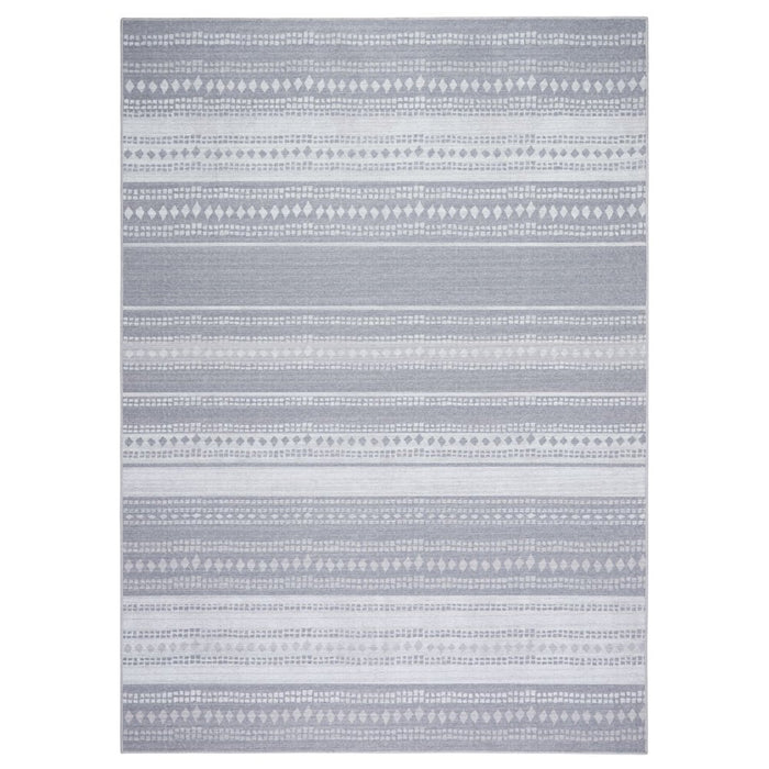 Wanda June Home Stripe Washable Area Rug, Light Grey, 3'9" X 5'5" by Miranda Lambert
