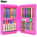 208 PCS Kid Draw Set Colored Pencil Crayon Watercolors Pens with Drawing Board Drawing Set Toy School Supplies Kid Gifts