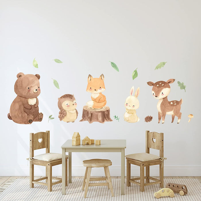Woodland Animals Wall Decals | Animal Wall Decals | Nursery Wall Decal | Woodland Wall Decor | Nursery Decor | Woodland Wall Decal | Woodland Nursery Decor