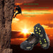 Ice Cleats, Ice Grips Traction Cleats Grippers Non-Slip over Shoe/Boot Rubber Spikes Crampons anti Easy Slip 10 Steel Studs Crampons Slip-On Stretch Footwear