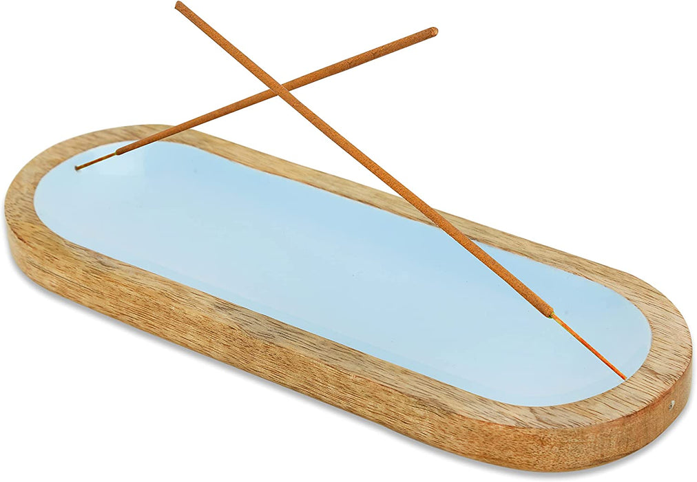 Wooden Brown Incense Holder -Incense Burner Holder –Ash Catcher - Incense Stick Holder - Meditation & Yoga - Great Gift for Any Occasion Size 11X4 Inch