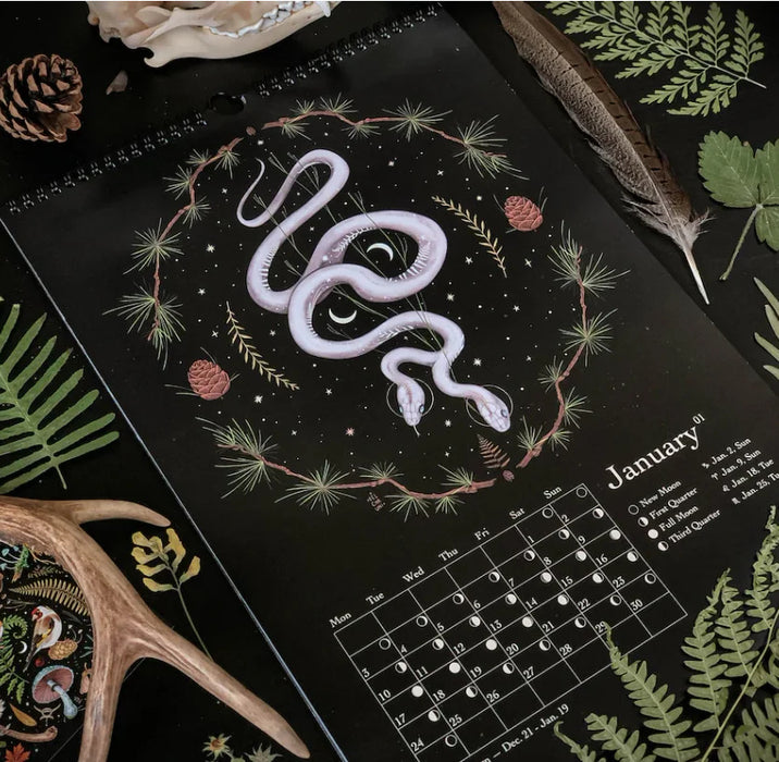 2023 Dark Forest Calendar Animal Wall Calendar