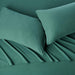 Cotton Jersey Bed Sheet Set - 4 Pcs, Queen, Dark Green