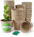 60 Packs 2.4 Inch Peat Pots Plant Starters for Seedling with 25 Pcs Plant Labels, Biodegradable Herb Seed Starter Pots Kits, Garden Germination Nursery Pot