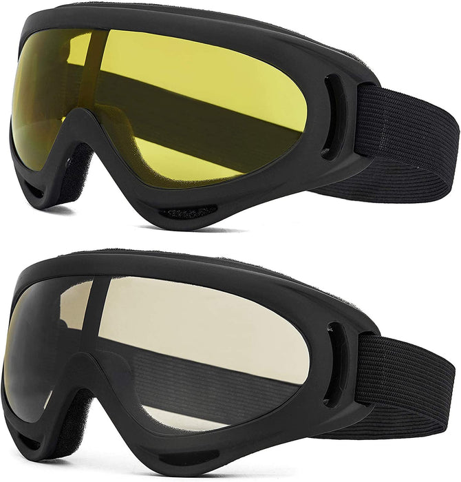 2 Pack Ski Goggles Snowboard Goggles for Men Women & Youth, Snow Goggle