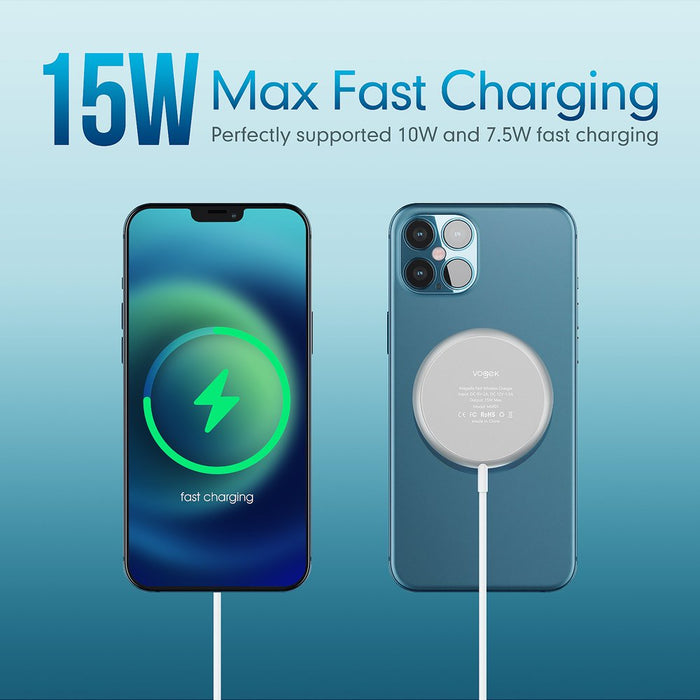 Magnetic Wireless Charger, Magnet Charging Pad Compatible with Iphone 13/13 Pro/13 Pro Max/12/12 Mini/12 Pro/12 Pro Max - Mag-Safe Charger for Airpods 3/2/Pro with USB-C 20W PD Adapter