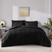 Queen Seersucker Comforter Set with Sheets Black Bed in a Bag 7-Pieces All Season Bedding Sets with Comforter, Pillow Sham, Flat Sheet, Fitted Sheet, Pillowcase