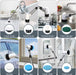 Electric Spin Scrubber, Cordless Cleaning Brush Tub Tile Scrubber for Home, 8 Replaceable Brush Heads, 90Mins Work Time 3 Adjustable Handle 2 Adjustable Speeds for Bathroom Shower Bathtub Glass Car