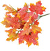 2 Pcs Artificial Maple Shrubs Fake Plants Fall Maple Leaf Bunches for Halloween Home Garden Office Decor, 11.8''