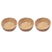 Basket Storage Fruit Woven Serving round Rattan Wicker Baskets Tray Bread Food Decorative Small Container Bamboo Bowl