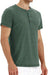 Mens Fashion Casual Front Placket Basic Short Sleeve Henley T-Shirts