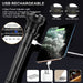 Led Rechargeable Tactical Flashlights 90000 High Lumens, Xhp90 Brightest Flashlight with Cob Sidelight, Powerful Emergency Flashlight with USB Output as Power Bank, Zoomable, Waterproof,7Mode