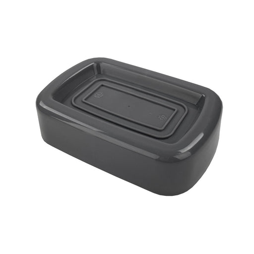 Mainstays Modern 4 Piece Solid Print Plastic Bath Accessories Set, Silver