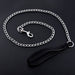 49.6In Metal Dog Leash, Heavy Duty Chew Proof Pet Leash Chain with Padded Handle for Large Medium Size Dogs