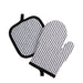 Mainstays, 20 Piece Set, Terry & Flat Kitchen Towel, Dish Cloth, Flour Sack, Oven Mitt, Pot Holder Black