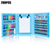 208 PCS Kid Draw Set Colored Pencil Crayon Watercolors Pens with Drawing Board Drawing Set Toy School Supplies Kid Gifts