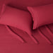 Lightweight Super Soft Easy Care Microfiber Bed Sheet Set with 14" Deep Pockets - Queen, Burgundy
