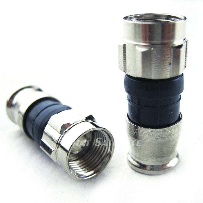 20 Pieces PPC EX6 plus Satellite TV Digital Cable RG6 COAXIAL Cable Compression Fittings
