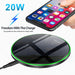 20W Fast Wireless Charger Induction Charging Station Phone Charging Pad for Iphone 14 13 12 11 Series XS XR X 8 8Plus Samsung Galaxy Huawei