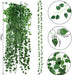 24 Pack 173Ft Artificial Ivy Greenery Garland, Fake Vines Hanging Plants Backdrop for Room Bedroom Wall Decor, Green Leaves for Jungle Theme Party Wedding Decoration