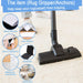 Rug Anchors Carpet Hook and Loop Non-Slip Mat Anti-Skid Stickers Square (10PCS, Black)