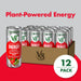 V8 +SPARKLING ENERGY Strawberry Kiwi Energy Drink, Made with Real Vegetable and Fruit Juices, 11.5 FL OZ Can (Pack of 12)