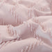 Queen Size Comforter Set, Chevron Tufted Design Blush Pink , Boho Bedding for Queen Bed ,Lightweight and Fluffy for All Seasons, 3 Piece