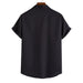 Mens T Shirts,Men'S Summer Fashion Short Sleeve Casual Solid Color Button-Up Shirts