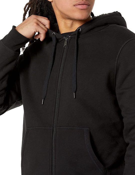 Amazon Essentials Men'S Sherpa-Lined Full-Zip Hooded Fleece Sweatshirt